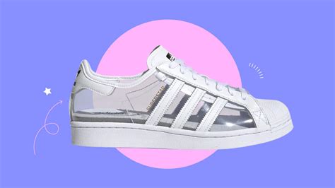 Adidas superstar transparent shoes